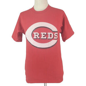 Champion Cincinnati Reds shirt adult men's medium red short sleeve vintage